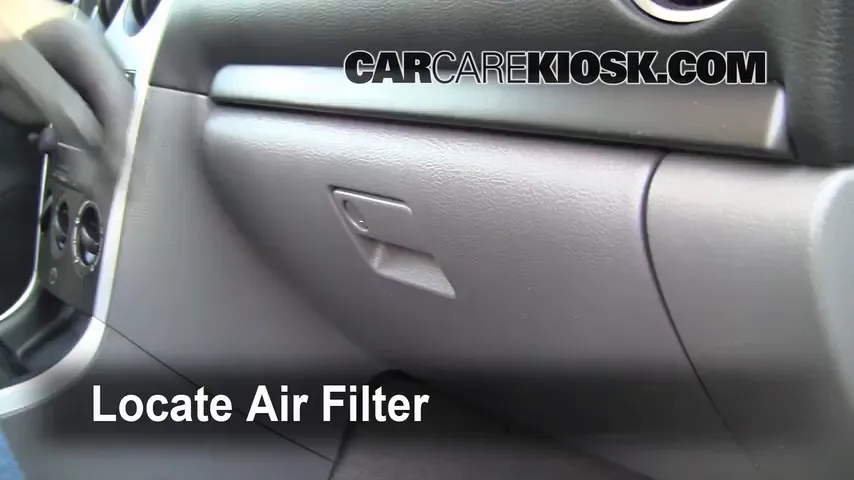 2006 Mazda 6 i 2.3L 4 Cyl. Sedan (4 Door) Filtro de aire (interior) Cambio